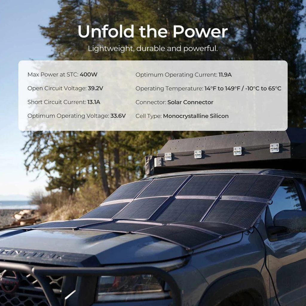 Renogy 400W ShadowFlux Foldable Solar Blanket | Portable Solar Panel