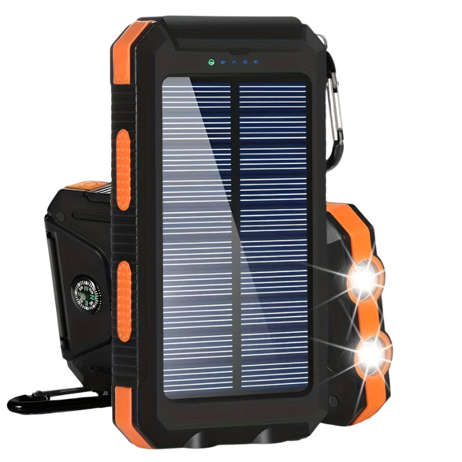 10000mAh Portable Solar Power Bank with Dual USB