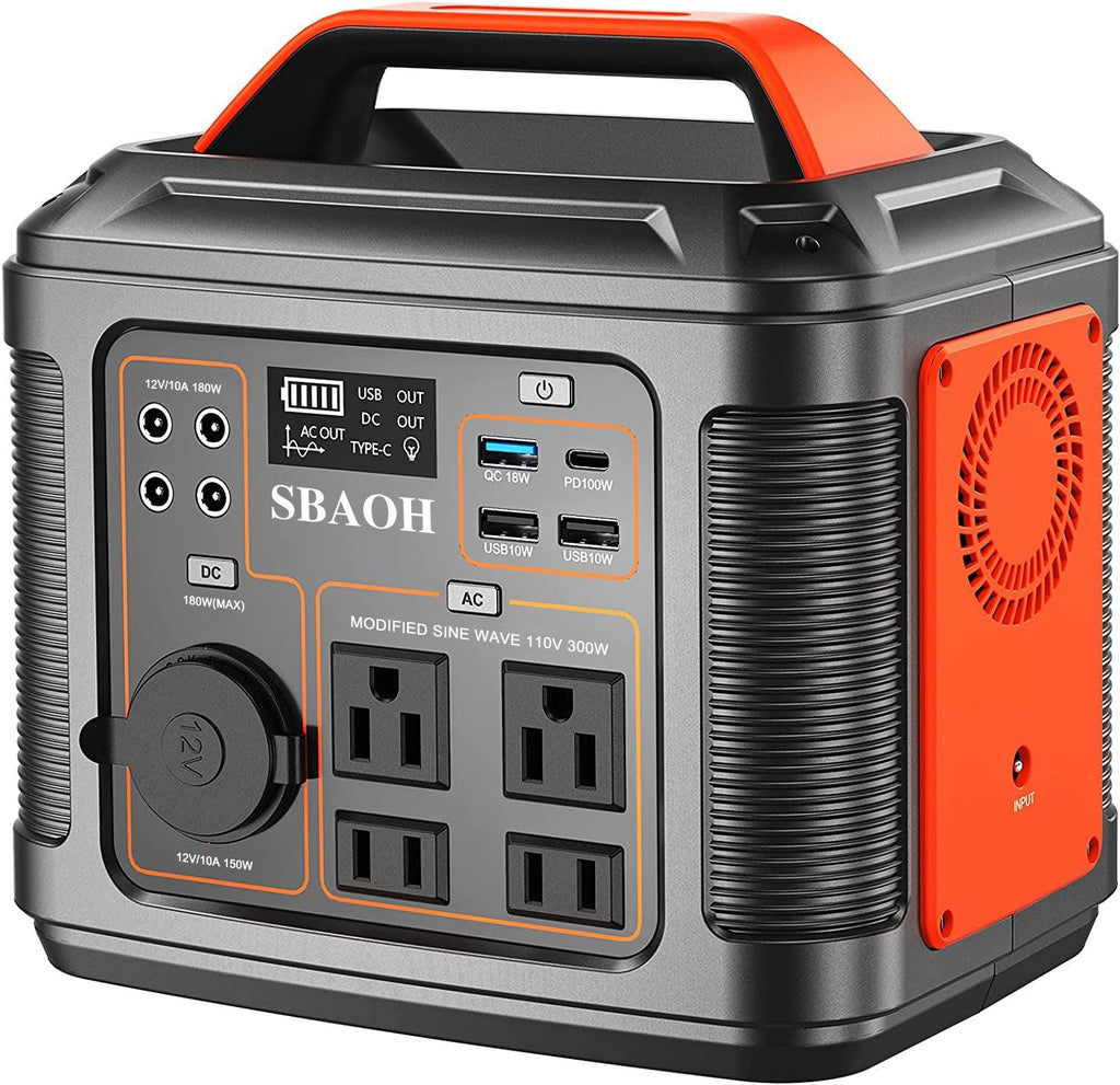 SBAOH P302 Portable Power Station | 296Wh, 300W Backup Power
