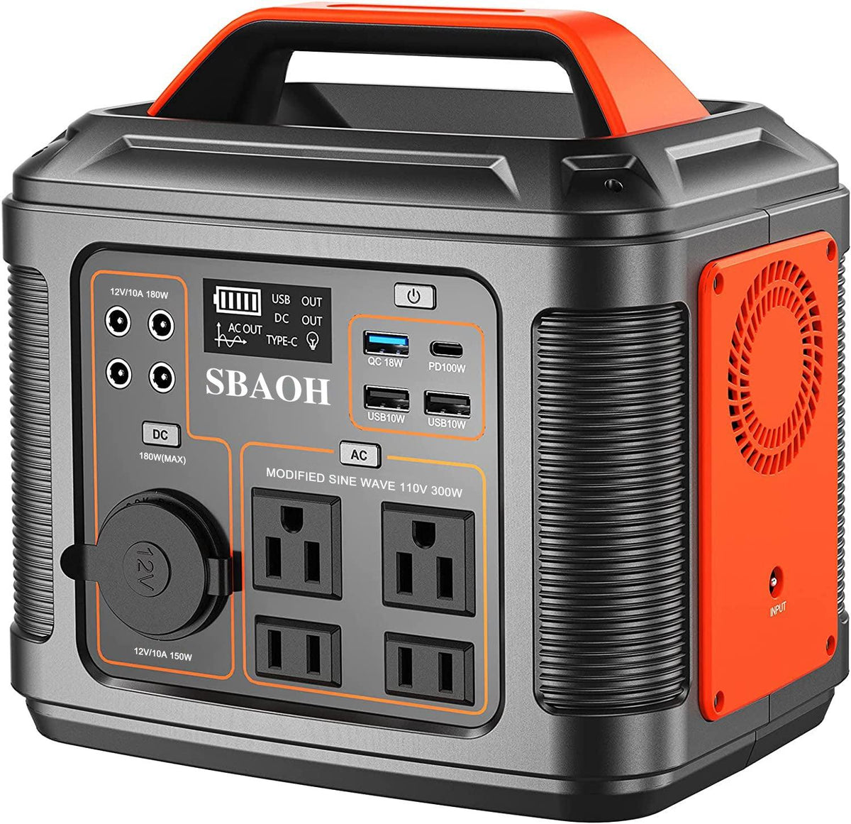 SBAOH P302 Portable Power Station | 296Wh, 300W Backup Power