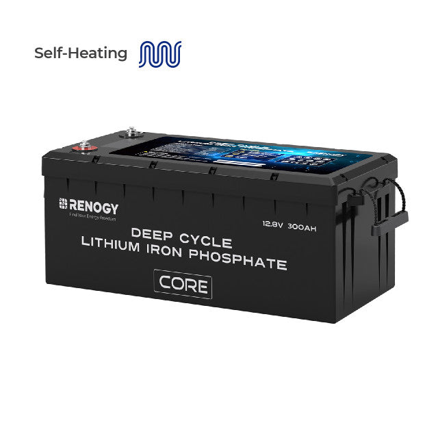 Core- 12V 300Ah Deep Cycle Lithium Iron Phosphate Battery with self-heating function