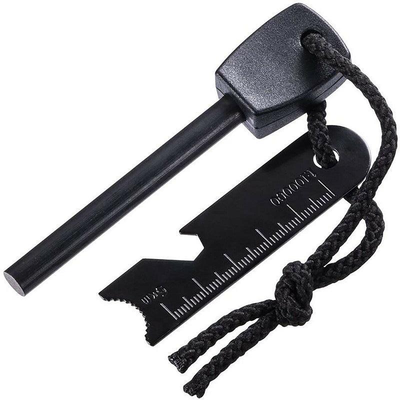 Magnesium Fire Starter Rod & Multi-Tool Scraper | Camping Survival Gear