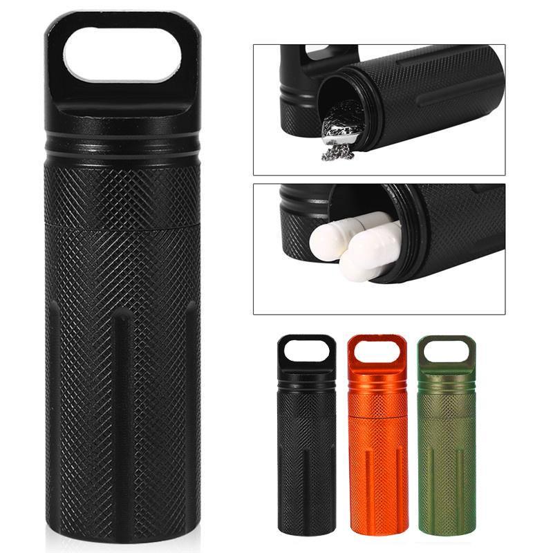 Waterproof Capsule Storage Bottle EDC Survival Kit Container Tool Outdoor 1PC