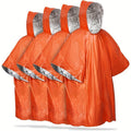4-Pack Emergency Waterproof Rain Ponchos with Hood