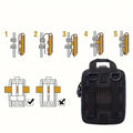 151-Piece Portable First Aid Kit | Black Emergency Travel Kit