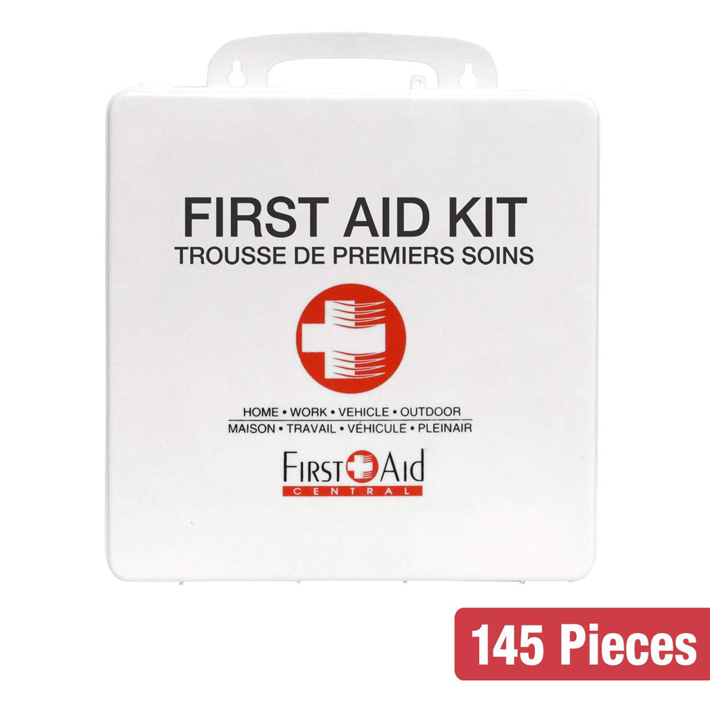 First Aid Central AZ-APFAKP All-Purpose Emergency First Aid Kit For Home, Work, and Travel, 145 Pieces 🍁 All In One Marketplace Canada