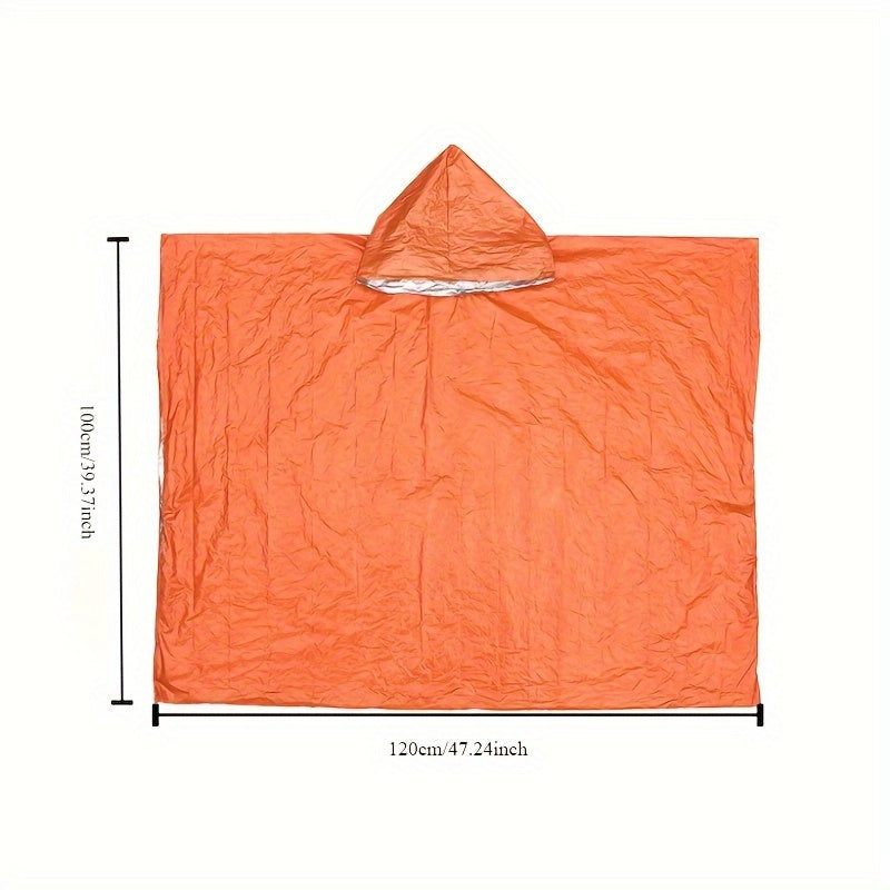 4-Pack Emergency Waterproof Rain Ponchos with Hood