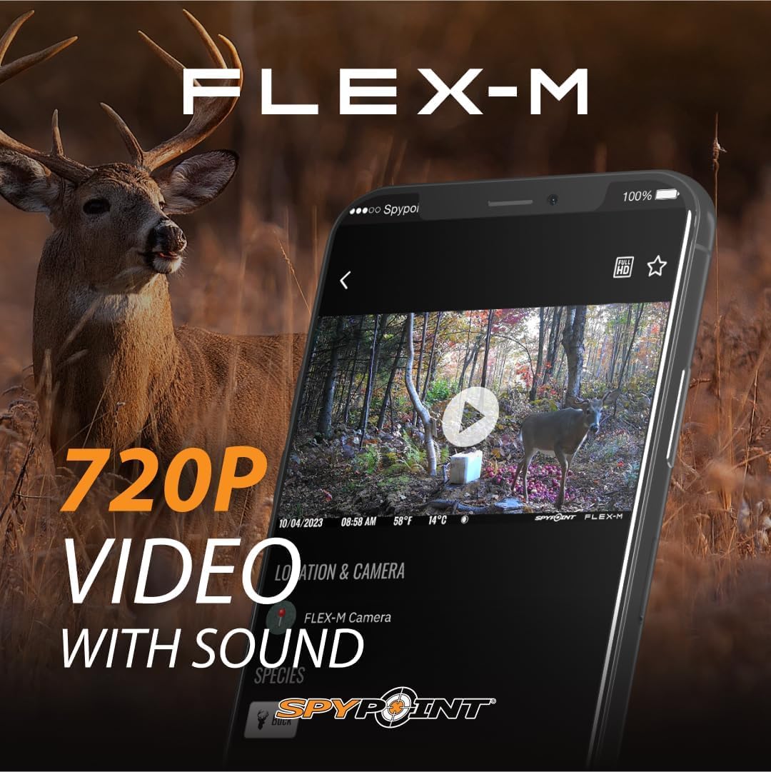 SPYPOINT FLEX-M Cellular Trail Camera | No Wi-Fi