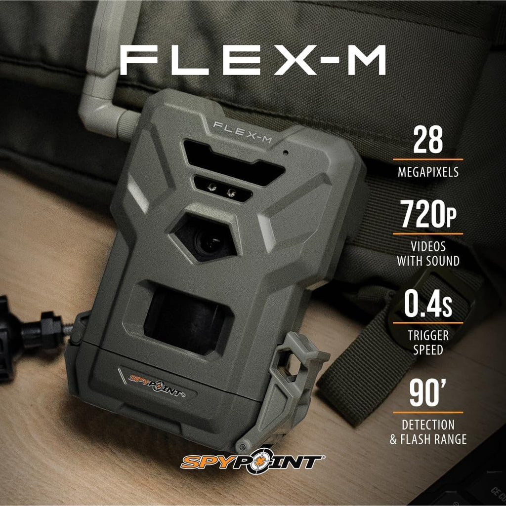 SPYPOINT FLEX-M Cellular Trail Camera | No Wi-Fi