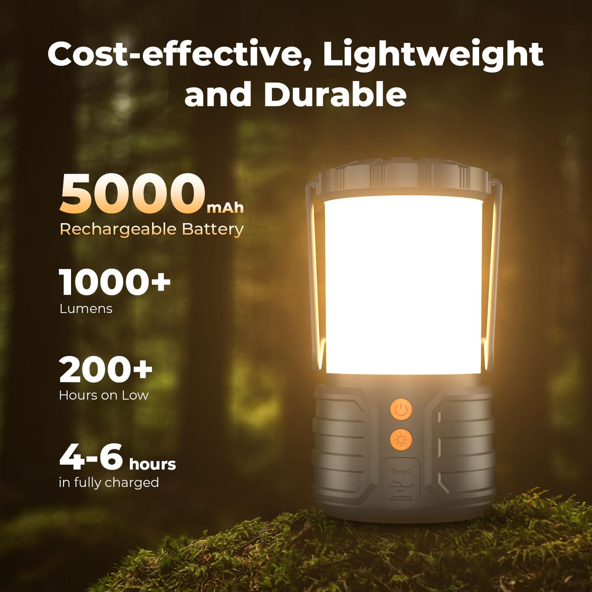 PopoIron Rechargeable Camping Lanterns — 2-Pack