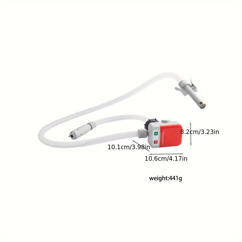 Portable Battery-Powered Fuel Pump Nozzle Series - Red
