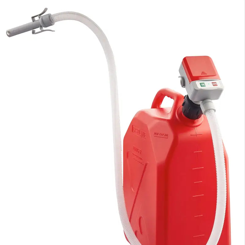 Portable Battery-Powered Fuel Pump Nozzle Series - Red
