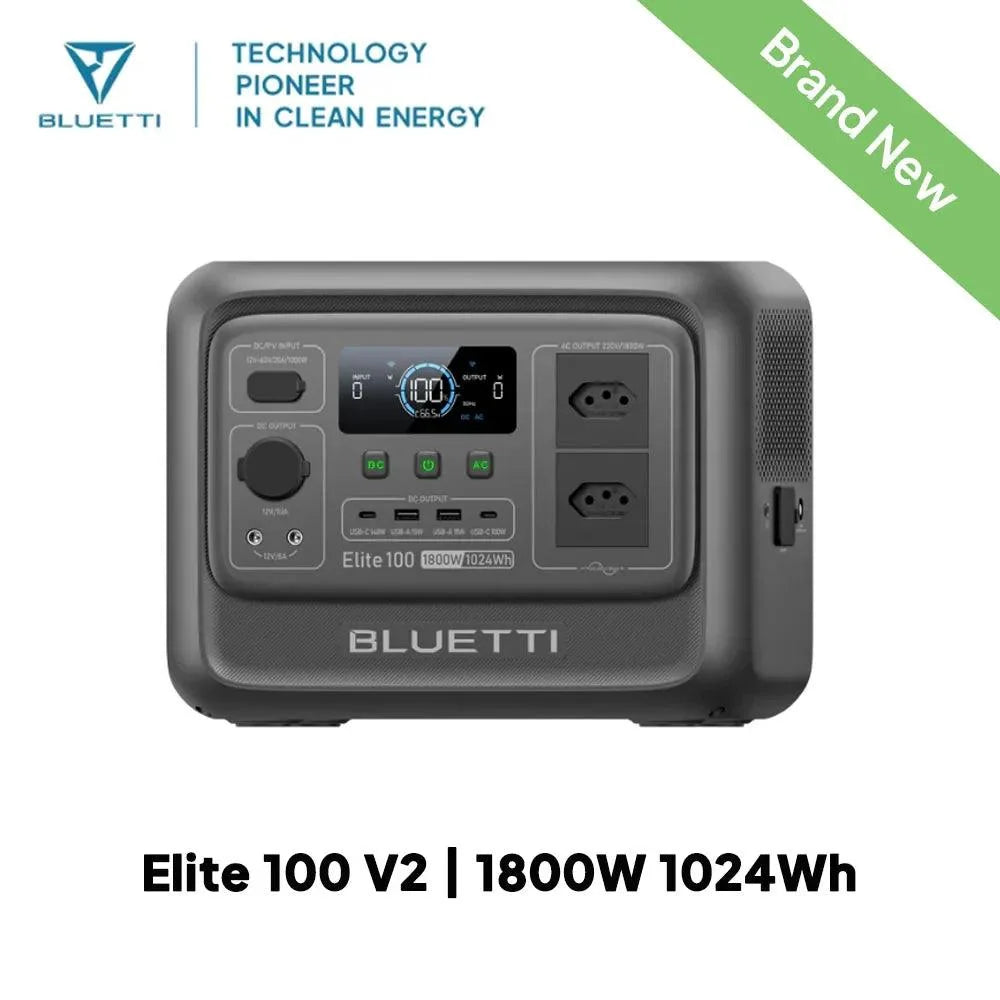 BLUETTI Elite 100 V2 Portable Power Station | 1,024Wh, 1,800W