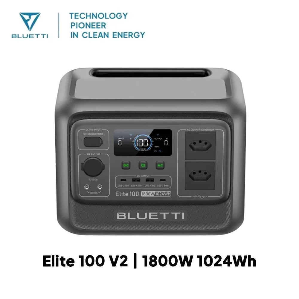 BLUETTI Elite 100 V2 Portable Power Station | 1,024Wh, 1,800W