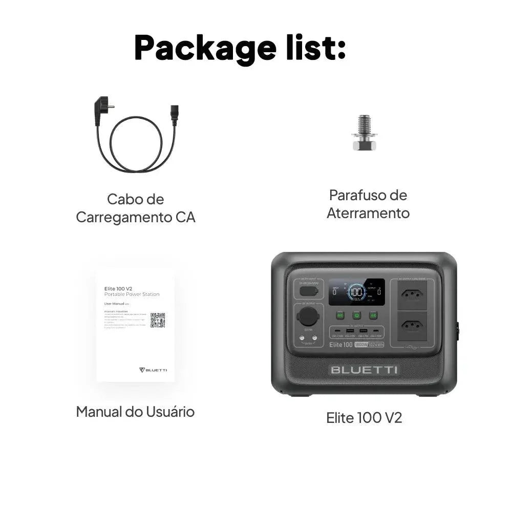 BLUETTI Elite 100 V2 Portable Power Station | 1,024Wh, 1,800W