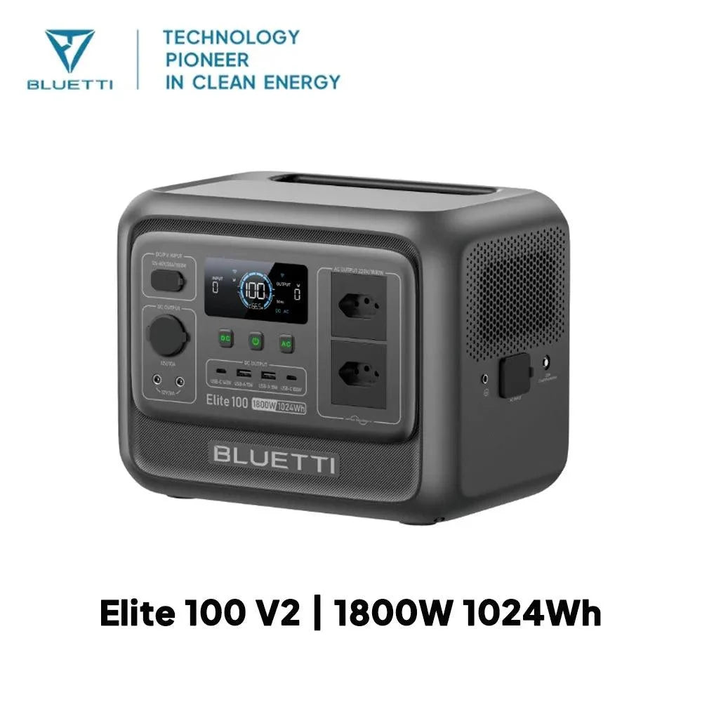 BLUETTI Elite 100 V2 Portable Power Station | 1,024Wh, 1,800W