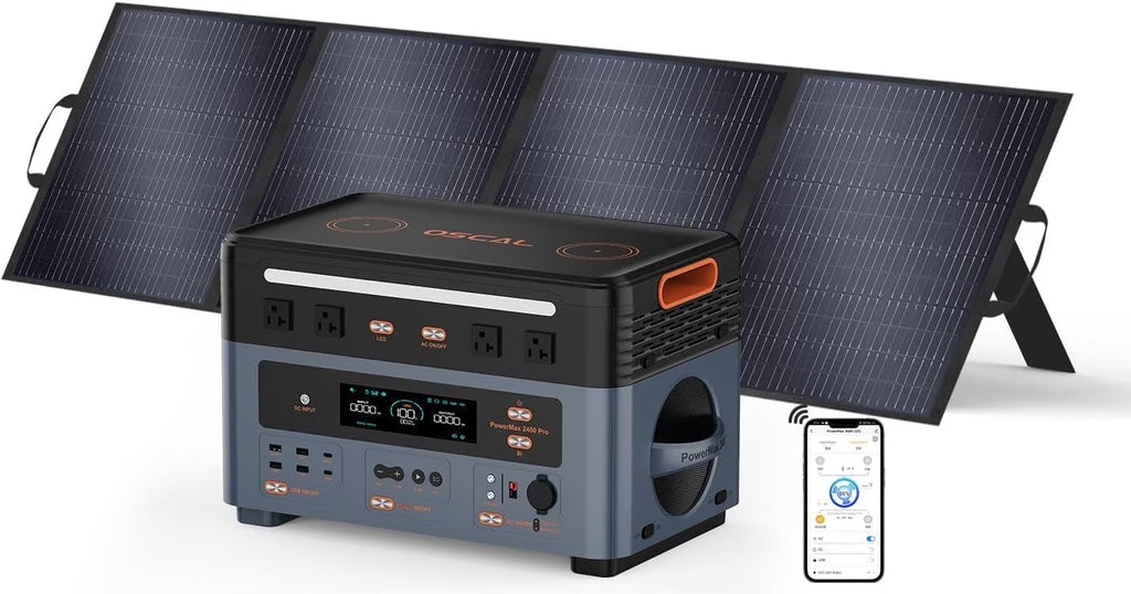 OSCAL PowerMax 2400 Portable Power Station | 1,872Wh, 2,400W