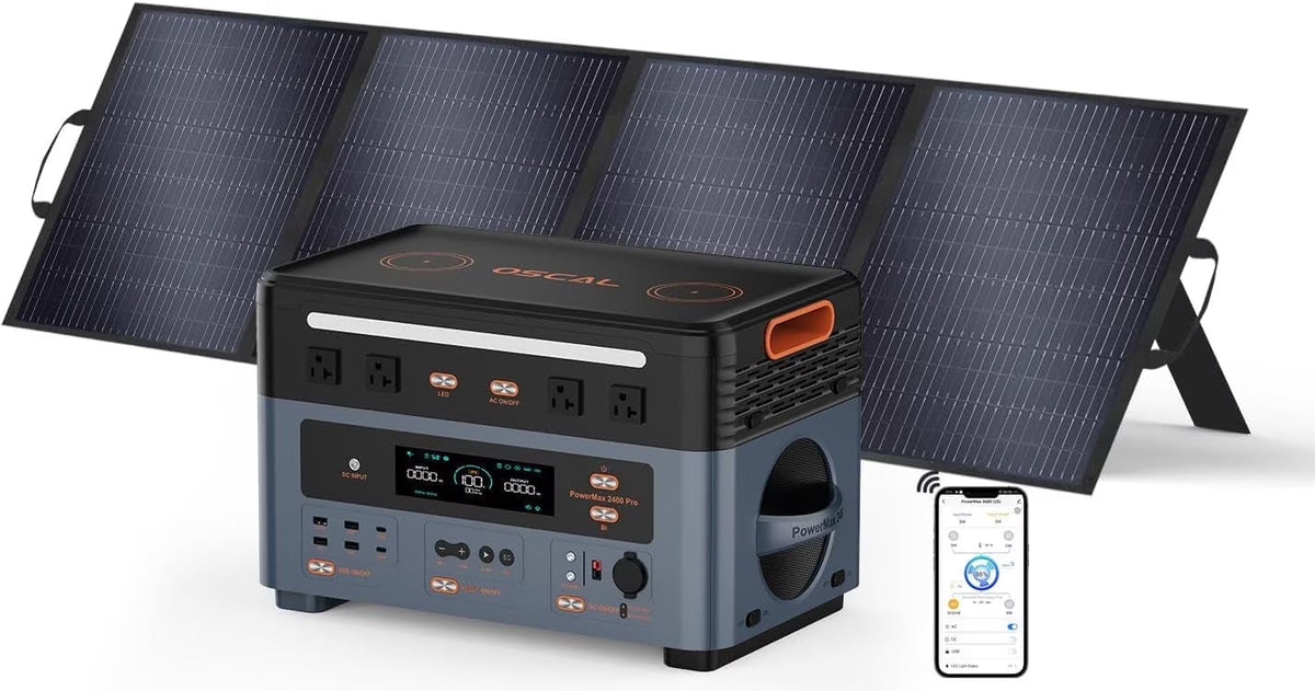 OSCAL PowerMax 2400 Portable Power Station | 1,872Wh, 2,400W