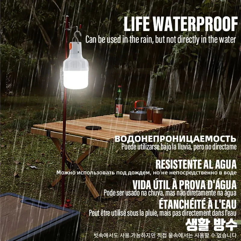 Outdoor USB Rechargeable LED Emergency Camping Light