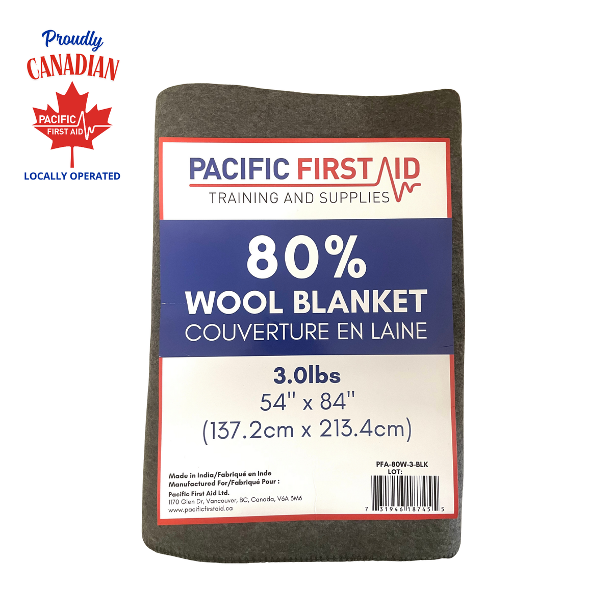Emergency Wool Blanket — 80% Wool