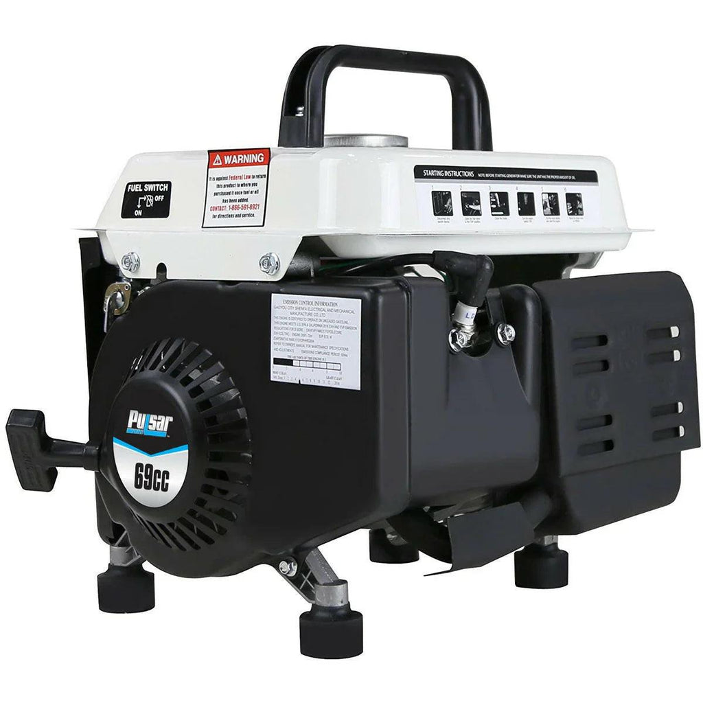 1200W Portable Gasoline 2-Stroke Generator with 900W Running Power & 12V DC Output