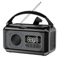 Solar Hand Crank Emergency Radio Grey