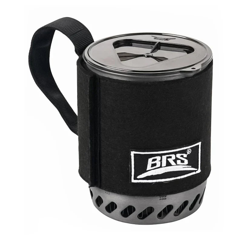 Boiler Camping Stove Kit Heat Pot And Burner System Black