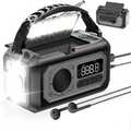 Emergency Hand Crank Solar Radio Gray