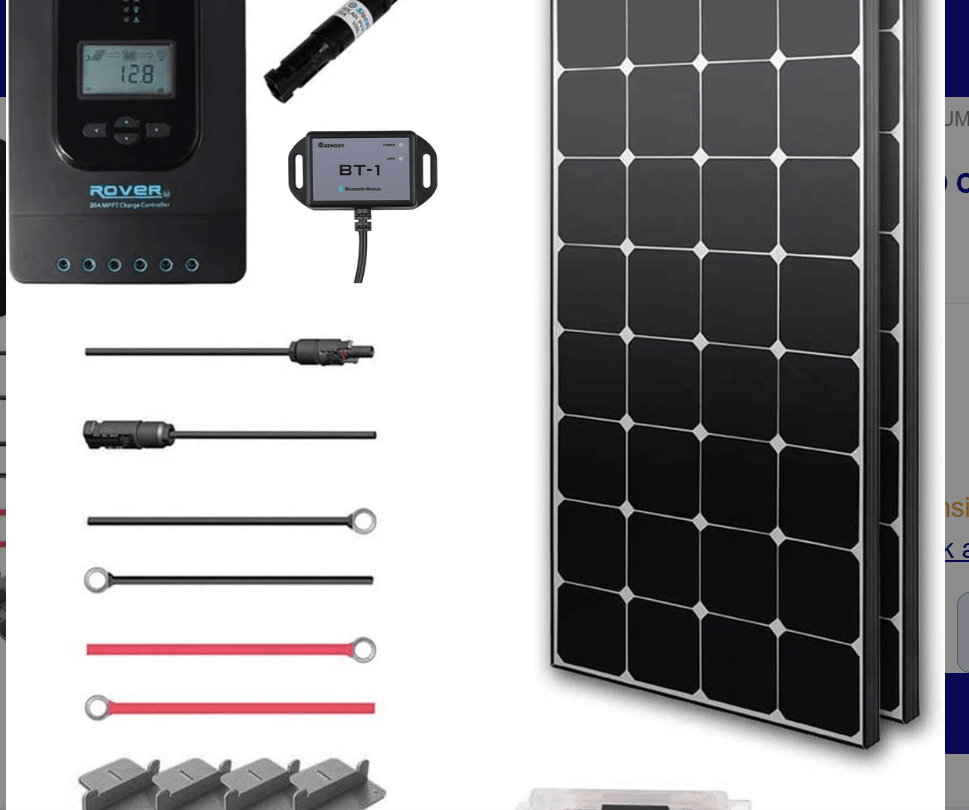 Renogy 200W 12V Premium Solar Kit | Panels & MPPT Controller