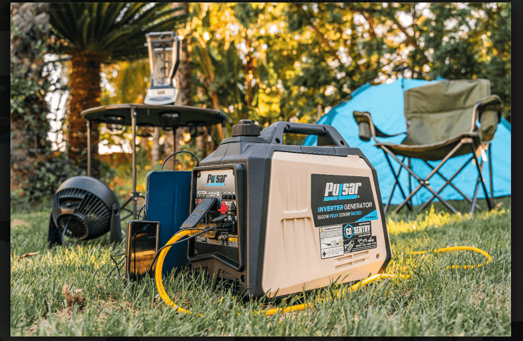 Pulsar 1600W Ultra-Light Portable Gas Inverter Generator with CO Sensor