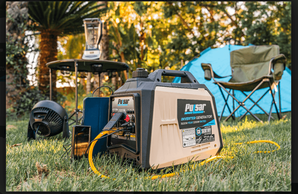 Pulsar 1600W Ultra-Light Portable Gas Inverter Generator with CO Sensor