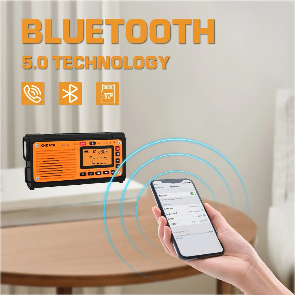 Emergency Crank Weather Radio Black