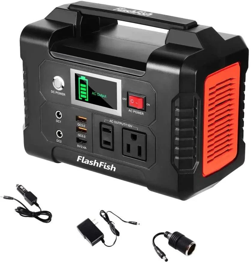 FlashFish 200W Portable Power Station | 110V AC & USB Charging