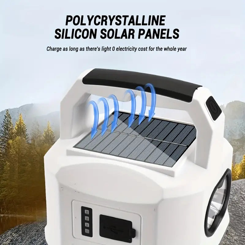 Solar Powered Camping Lantern with Multifunctional Charging - Your Ultimate Outdoor Companion