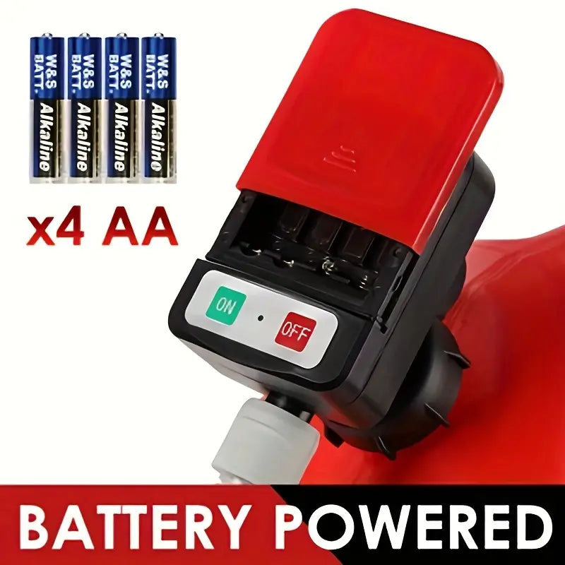 Portable Battery-Powered Fuel Pump Nozzle Series - Red