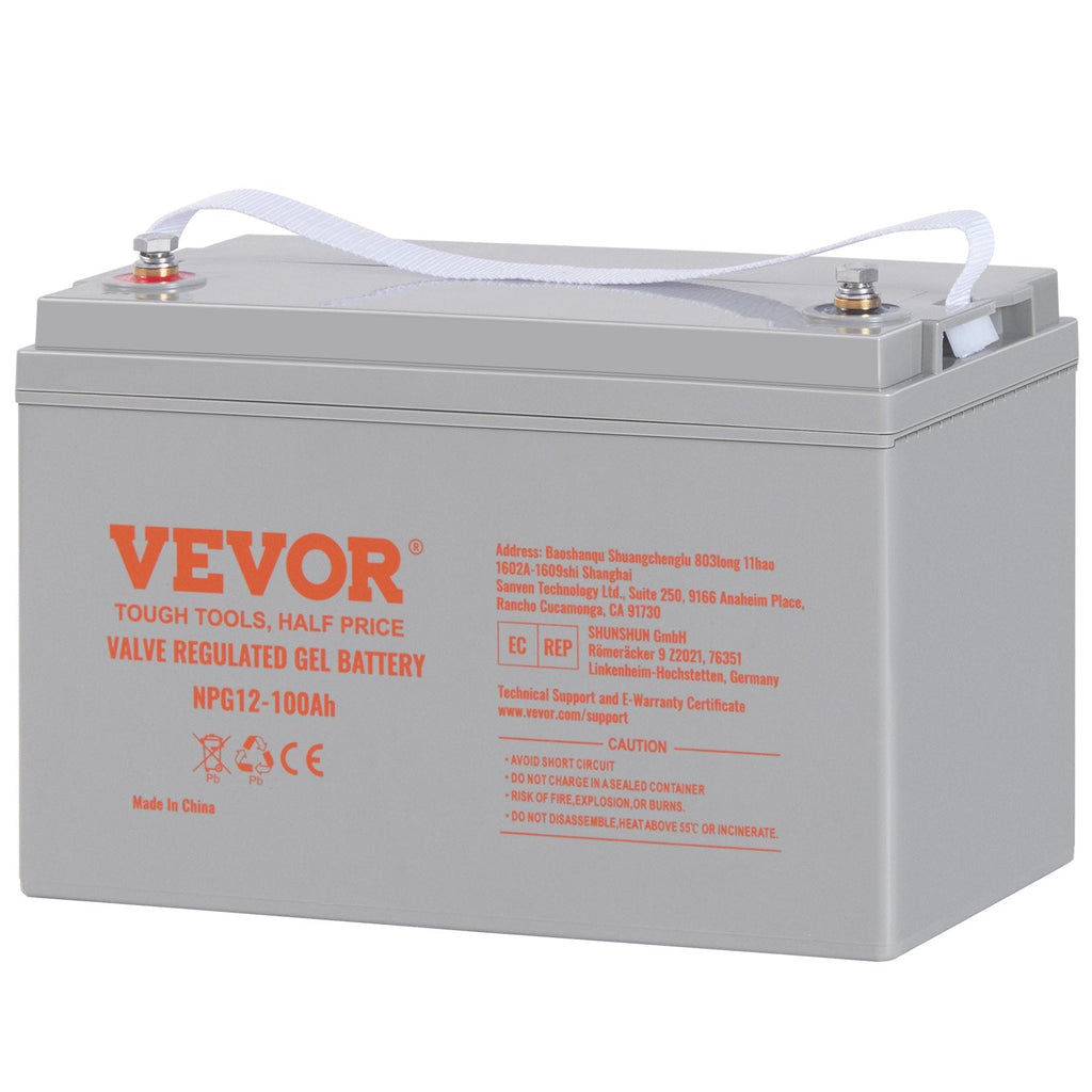VEVOR 12V 100Ah AGM Deep Cycle Battery