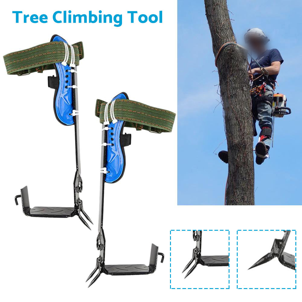 2-Gear Adjustable Safety Tree Climbing Spike Set Suitable for Hunting & Survival