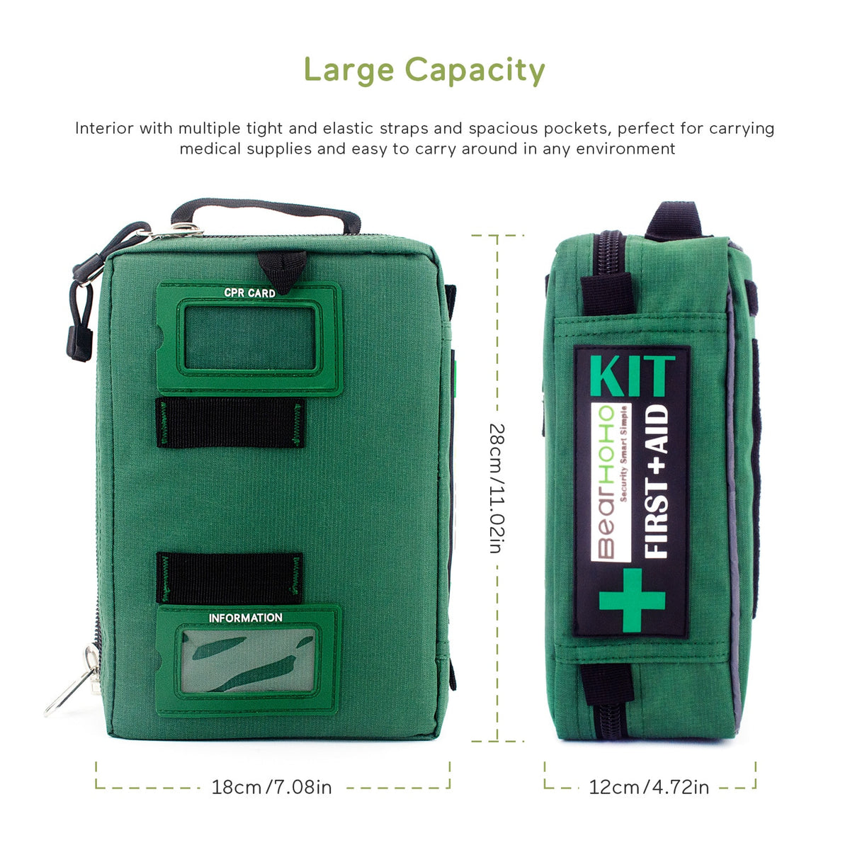 First Aid Kit Bag 4 Section Handy Lightweight Emergency Medical
