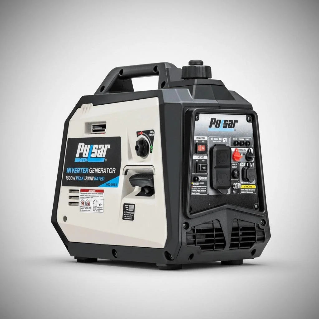 Pulsar 1600W Ultra-Light Portable Gas Inverter Generator with CO Sensor