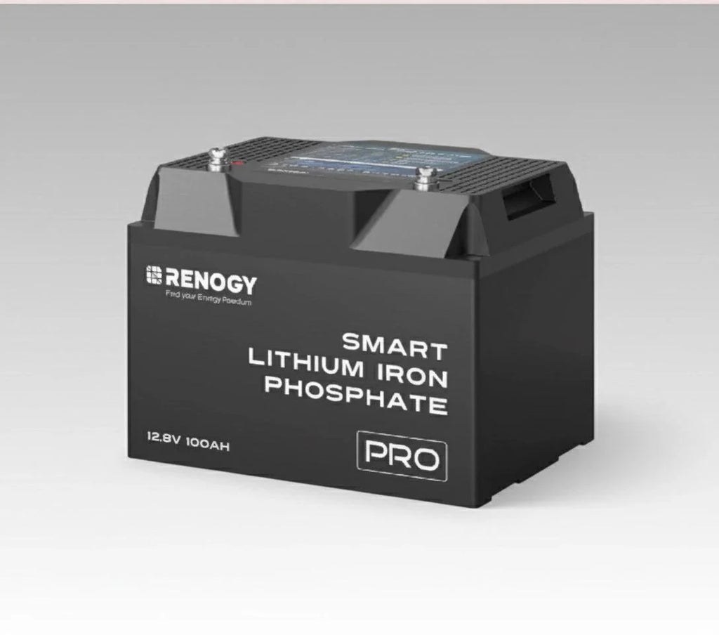 Pro 12V 100Ah Smart LiFePO4 Battery with Bluetooth & Self-Heating Technology