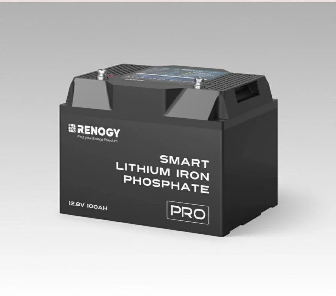 Pro 12V 100Ah Smart LiFePO4 Battery with Bluetooth & Self-Heating Technology