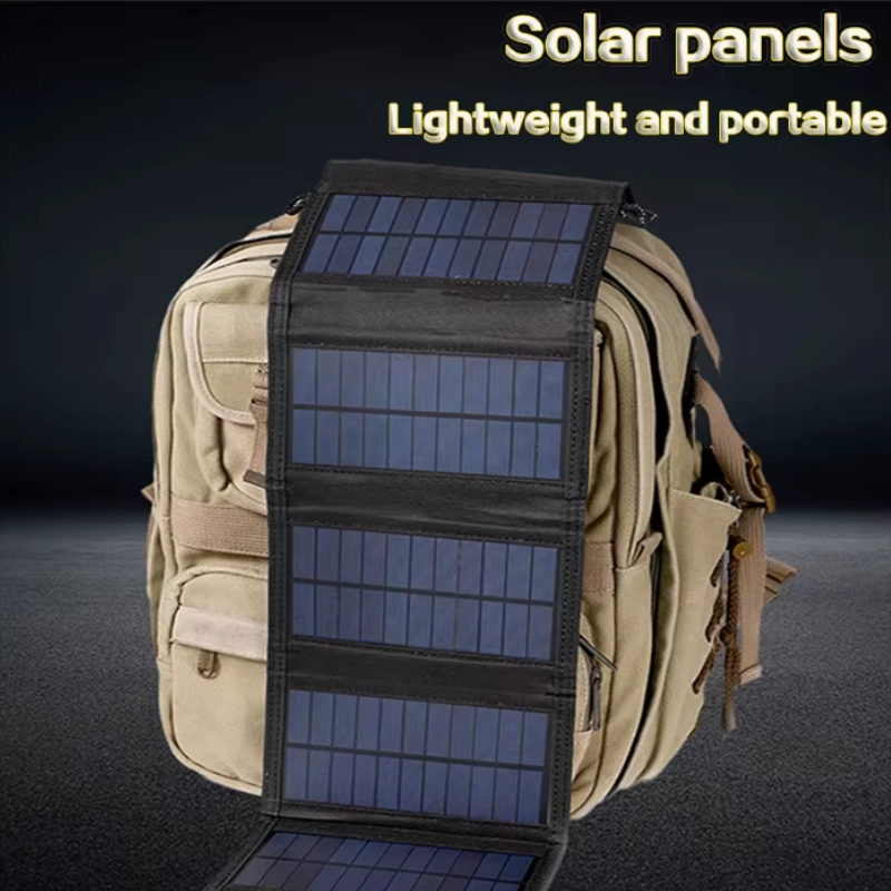 Foldable Solar Panel Charger with 20W/h Portable USB