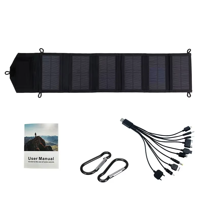 Foldable Solar Panel Charger with 20W/h Portable USB