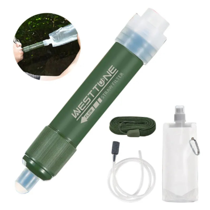 NNEOBA Outdoor Mini Filter Straw Set for Camping Survival