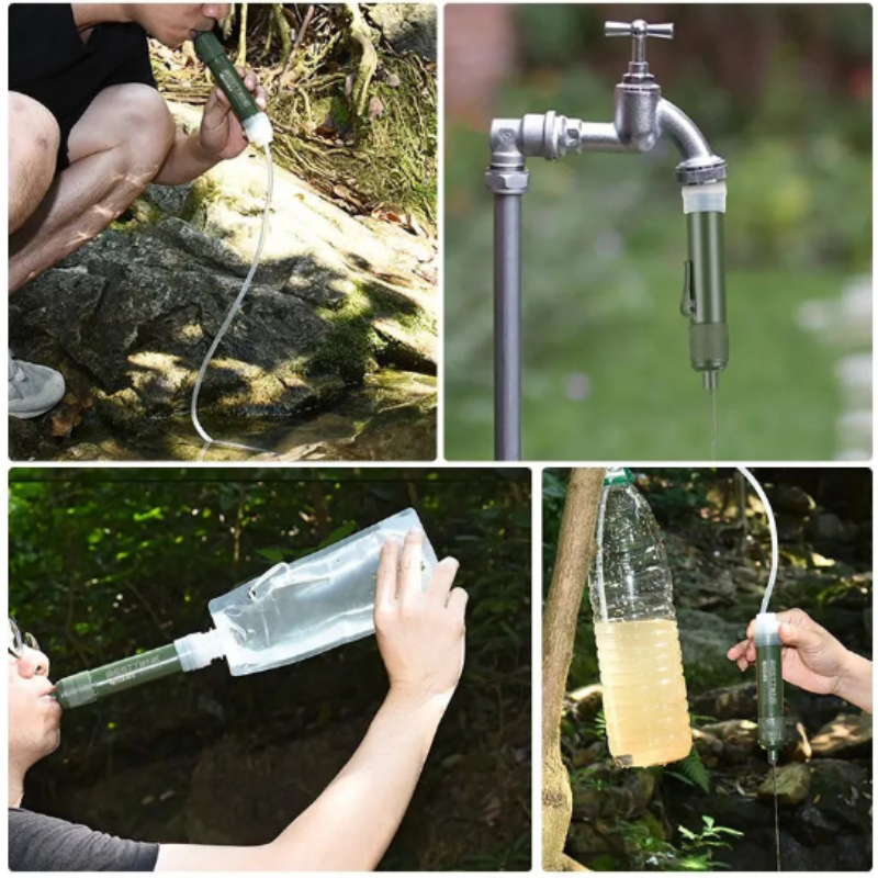 NNEOBA Outdoor Mini Filter Straw Set for Camping Survival